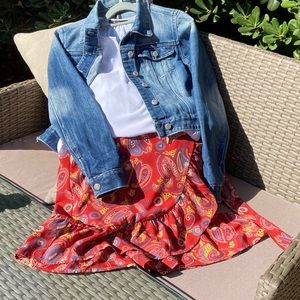 Printed Wrap skirt - Size 4